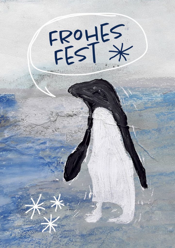 Weihnachtskarten 2023 - Pinguin